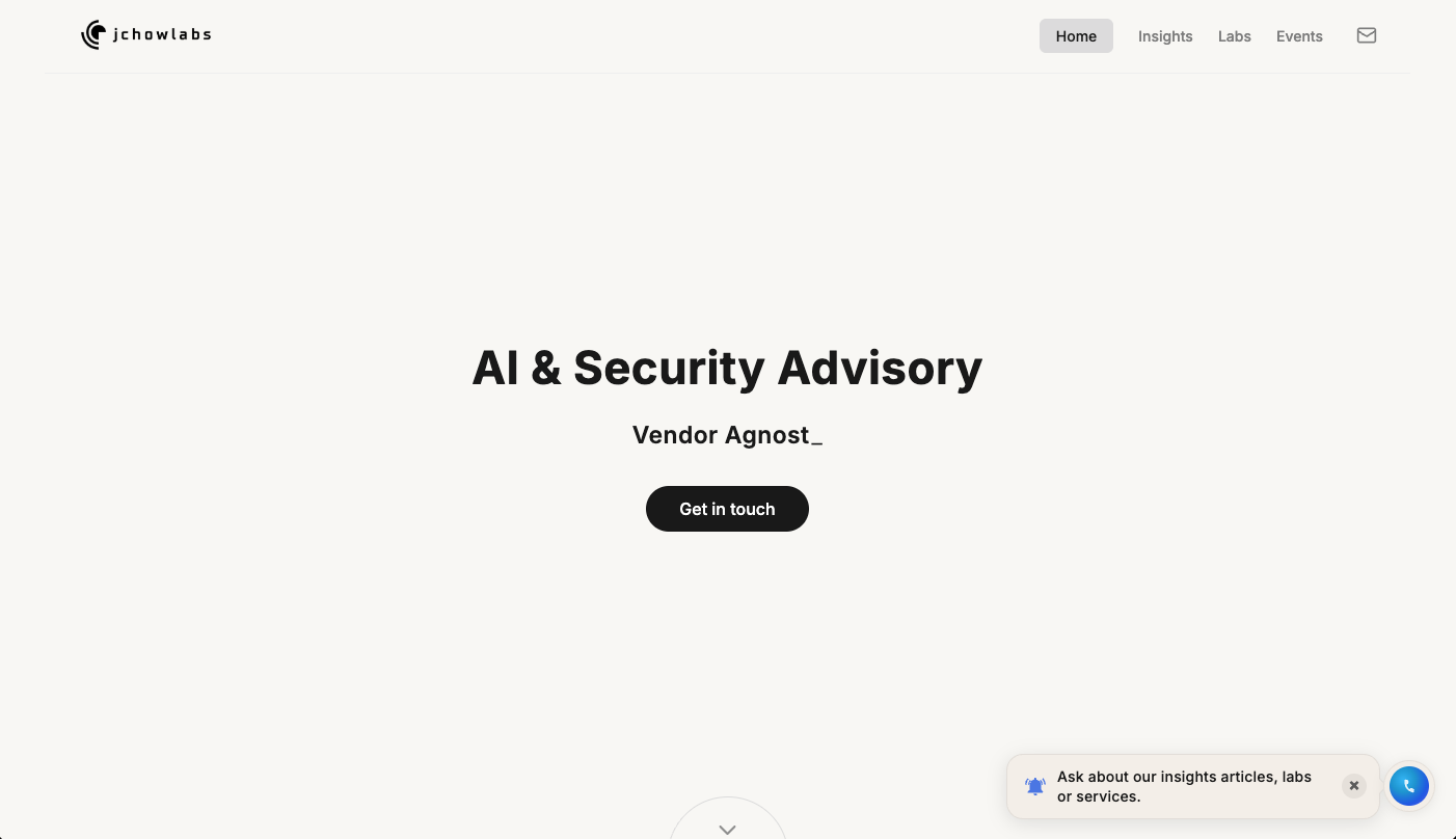 Professional services website with voice concierge